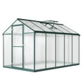 thumbnail image 1 of Ataucjin 4x6.25 Ft Heavy Duty Greenhouse for Outdoors with Doors and Adjustable Roof Vent Windows,Walk-in Large Sunhouse for Backyard Gardening,Plant Hot House with Reinforced Frame（ship in 2 boxes）, 1 of 7
