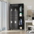 thumbnail image 1 of Ataucjin 6 Doors Metal Storage Locker with 12 Hooks and 6 Shelves, Metal Lockers for Employees, 72 Inch Tall Steel Storage Locker for Home, Office, Gym, School, Assembly Required, 1 of 8