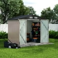thumbnail image 1 of Ataucjin 6x8FT Outdoor Metal Storage Sheds, Metal Garden Sheds & Outdoor Storage, Metal Tool Shed with Lockable Door & Air Vents for Backyard Garden Patio Lawn, 1 of 7