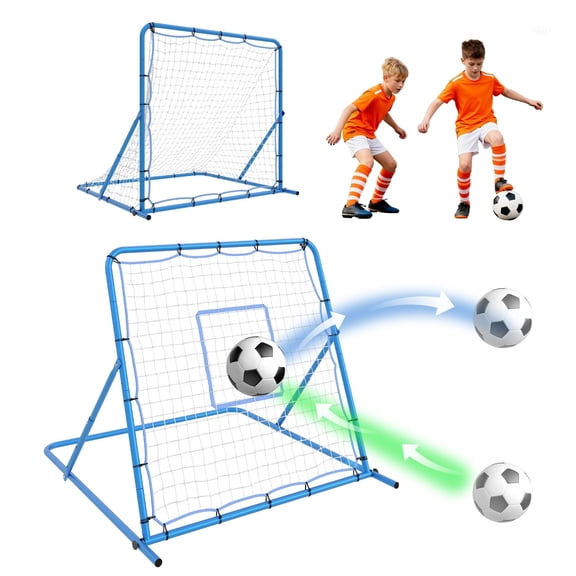 Ataucjin 7X5 ft Soccer Rebounder Net, Adjustable Multi-Sport Rebounder Net for Passing Throwing and Ball Control, Baseball, Volleyball Bounce Back Trainer Equipment