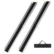 Ataucjin 8 Ft Adjustable Wheelchair Ramps, Anti Slip Portable Aluminum Ramp for Wheelchairs with Storage Bag, 600 Lbs Capacity, 7.9 Inch Wide for Home Steps, Doorways, Stairs