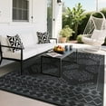 thumbnail image 1 of Ataucjin 8x10 Waterproof Plastic Straw Rug,Outdoor Rug Waterproof Plastic Straw Rug, Foldable Portable Camping Mat, Large Outdoor Rug Reversible Geometric Patio Carpet, Easy-to-Clean Foldable Lightwei, 1 of 8