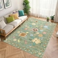 thumbnail image 1 of Ataucjin Area Rug Boho Floral Rugs, Large Area Rug Machine Washable Rugs Ultra-Thin Flower Carpet Non Slip Low Pile Carpet Rug for Living Room Bedroom Nursery, 1 of 7