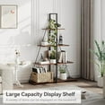 thumbnail image 1 of Ataucjin Bookcase, 4-Tier Ladder Bookshelf, A-Shaped Ladder Shelf Display, Ladder Shelf Storage Organizer for Living Room, Home Office, 1 of 9