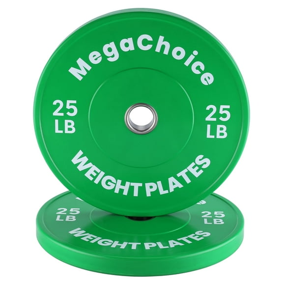 Ataucjin Colored Bumper Plates, 2 Inch Rubber Bumper Weights Plate for Barbell, Standard Strength Training Plates for Weightlifting,2pcs