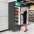 thumbnail image 1 of Ataucjin Commercial Display Refrigerator,13.1 Cu. Ft. Glass Door Display Refrigerator Upright Beverage Merchandiser with LED Light & Customizable Shelves,Perfect for Shops, Pubs, and Home Use, 1 of 7