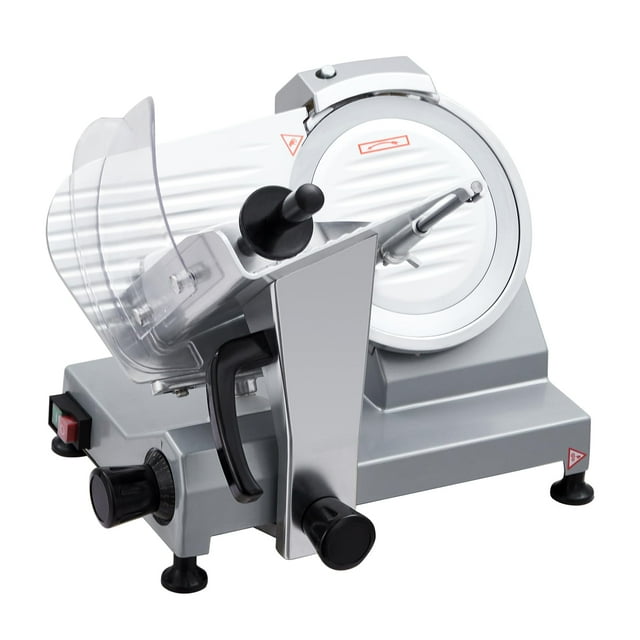Ataucjin Commercial Meat Slicer,210W High Power Pure Copper Motor,Semi-Automatic Meat Cutter Equipped With Detachable Blades With A Diameter Of 220mm, Child Lock Protection
