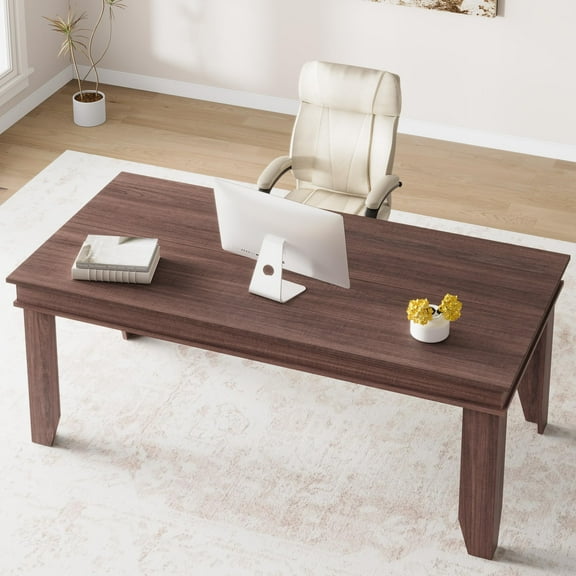 Ataucjin Dining Table for 6-8 People, 71" Long Kitchen Tables with Wooden Sturdy Frame, 6 Ft Large Rectangular Dinner Table for Living Room, Kitchen, Dining Room,Table only