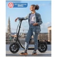 thumbnail image 1 of Ataucjin Electric Scooter for Adults, Foldable Commuter Scooter with Seat & Carry Basket, 500W Brushless Motor 48V, 20MPH & 37.5 Miles Range, 265lbs Max Load E Mopeds for Adults, 1 of 9
