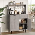 thumbnail image 1 of Ataucjin Fluted Sideboard Buffet Cabinet with Storage, Modern Coffee Bar Cabinet with Adjustable Shelves & 2 Drawers, Wood Buffet Console Table for Kitchen Dining Living Room Entryway Hallway, 1 of 9