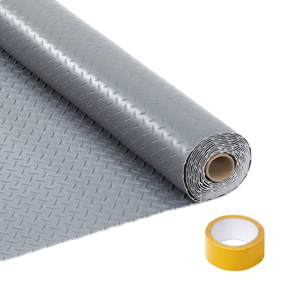Ataucjin Garage Floor Mat for Cars, 2.8mm Thickened PVC Non-Slip Garage Mat Roll, Diamond Plate Floor Protection for Indoor Use, Under SUV Truck Van Parking, Garage Floor Covering