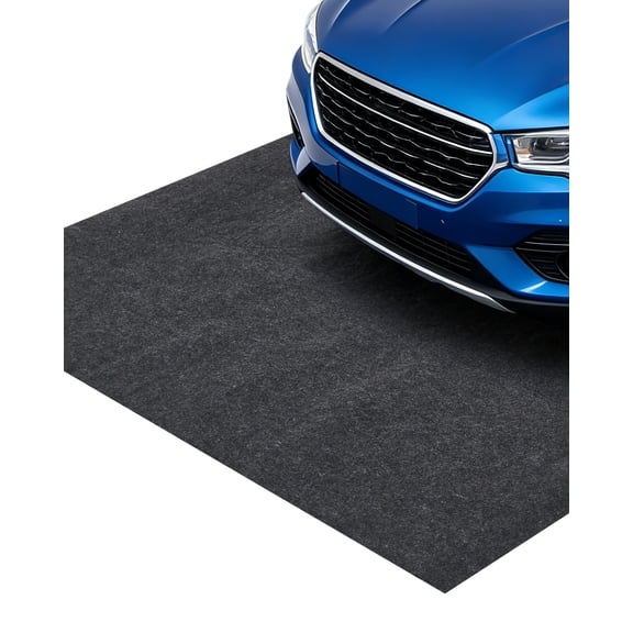Ataucjin Garage Mat, Waterproof Floor Cover with PE Leak-Proof Backing, Slip-Resistant Felt Surface Protects Against Water Snow Mud Oil, Easy to Clean & Trim for Workshop, Driveway, or Garage
