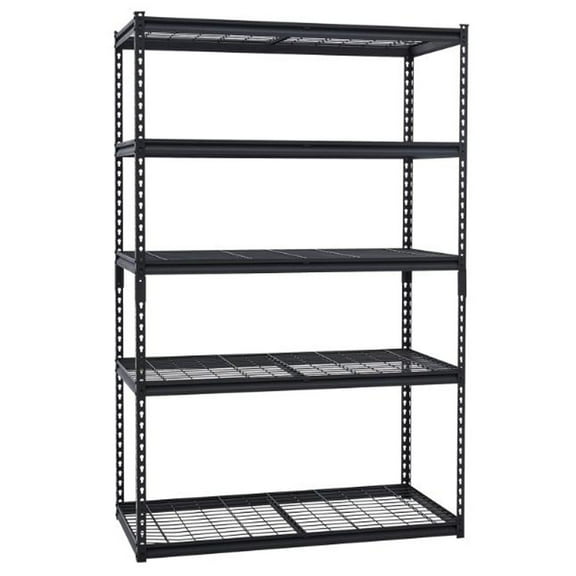 Ataucjin Garage Shelving, Heavy Duty Garage Shelving 48" L x 18" W x 72" H, 2500lbs Load Bearing Storage Shelves Adjustable, Durable Metal Storage Shelves, Easy Assemble for Garage, Basement
