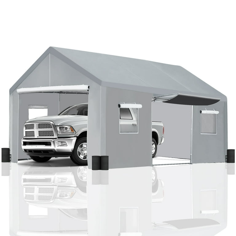 Ataucjin Garvee Carport, 13'x 20' Heavy Duty Carport Canopy with