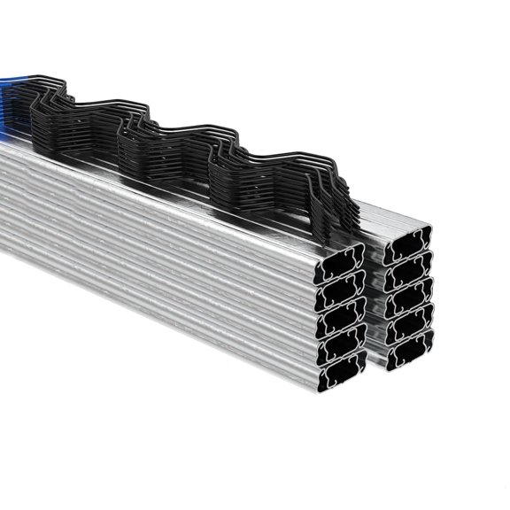 Ataucjin Greenhouse Lock Channel & Spring Wire Set, Galvanized Steel, PVC Coated, Galvanized Steel Greenhouse Channel and PVC Coated Spring, Secure Plastic Film, Shade Cloth, Netting