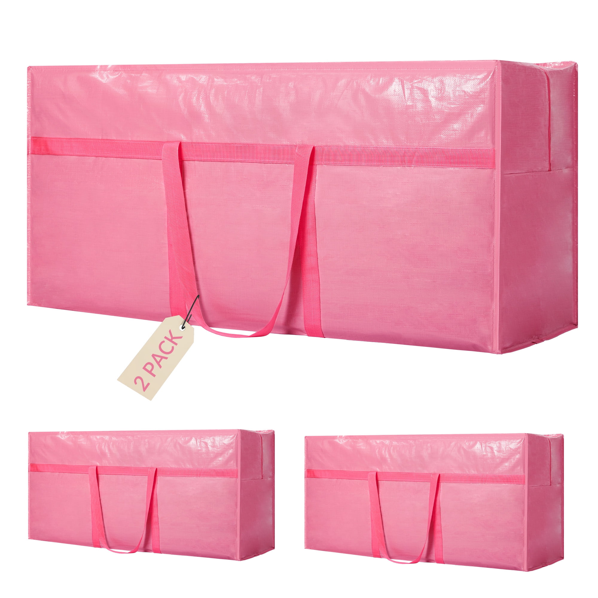 Ataucjin Large Moving Bags Heavy Duty, 45.2x15.7x21.7 Inches PE Storage Bags with Reinforced Handles for Moving, Packing, Traveling, and Home Organization