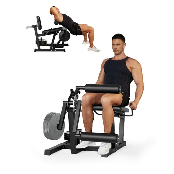 Ataucjin Leg Extension and Curl Machine, 700LBS Capacity Leg Extension Machine, Adjustable Hamstring Curl Machine & Leg Workout Machine, 4-in-1 Leg Workout Machine, Home Gym Weight Machine