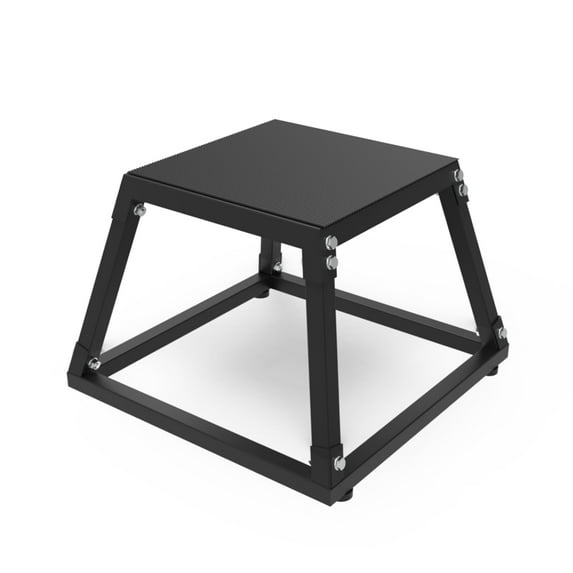 Ataucjin Metal Plyometric Jumping Box,12/18/24/30 Inch Steel Plyo Box for Fitness Exercise Home Gym