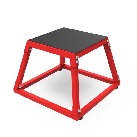 Ataucjin Metal Plyometric Jumping Box，12/18/24/30 Inch Steel Plyo Box for Fitness Exercise Home Gym