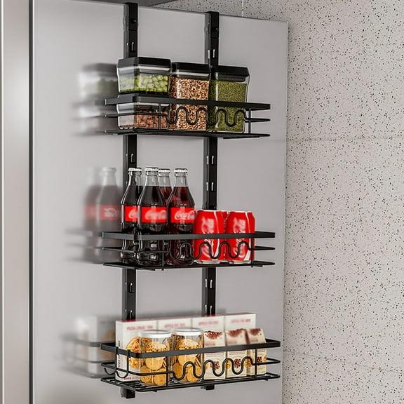 Ataucjin Over The Door Spice Rack Organizer, Kitchen Organizers And Storage, Multi-Tier Over The Door Organizer, Hanging Spice Rack For Pantry Door