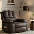 thumbnail image 1 of Ataucjin Oversized Recliner Chairs with Heat and Massage,360° Swivel Lazy Recliner Chair for Adults,Manual Rocking Chair with Cup Holder for Living Rooms, Bedroom, 1 of 8