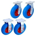 thumbnail image 1 of Ataucjin Pneumatic Caster Wheel, Heavy Duty Caster Wheels With Swivel Plate, Caster Wheels For Cart Furniture Equipment, Load Capacity 350LBS Per Wheel, 1 of 7