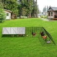 thumbnail image 1 of Ataucjin Portable Chicken Tunnel Run with Corner Frames, Predator-Proof Chicken Coop with Steel Construction & Waterproof Tarp for Hens/Ducks/Rabbits, Free-Range Garden Protection, 1 of 8