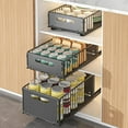 thumbnail image 1 of Ataucjin Pull Out Cabinet Organizer, Heavy-Duty Carbon Steel Pull Out Drawers for Cabinets - Slide Out Drawers for Kitchen Cabinets | Cabinet Roll Out Drawers & Organizer, 1 of 6