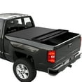 thumbnail image 1 of Ataucjin Quad Fold Soft Truck Bed Tonneau Cover Compatible for ChevyGMC1500 2014-2018,Soft Rolling up Bed Cover for 2014-2018 ChevyGMC1500,Fleetside 5.8 FT, 1 of 5