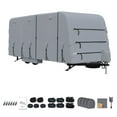 thumbnail image 1 of Ataucjin RV Travel Trailer Cover, 18-20 Ft Heavy Duty Extra-Thick Upgraded Camper Cover with Zippered Door,Windproof Waterproof Rip-Stop RV Covers with Jack Cover,6 Gutter Covers,2 Extra Straps, 1 of 6