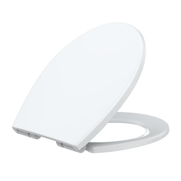 Ataucjin Round Toilet Seat with Slow Close,Quick Release Hinges and Non-Slip Bumpers,Quiet Toilet Cover Seat Toilet Lid,Easy to Install and Clean, Never Loosens-American Standard Round Toilet Seat