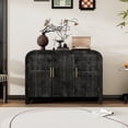 thumbnail image 1 of Ataucjin Sideboard Buffet Cabinet With Storage,Retro Minimalist Curved Storage Cabinet,Coffee Bar Cabinet,Buffet Table Console Cabinet With Adjustable Dividers For Living Dining Room Entryway, 1 of 9