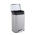 thumbnail image 1 of Ataucjin Trash Can with Lid, Fingerprint Proof Stainless Steel Kitchen Trash Can with Removable Inner Bucket and Lid Soft Close, Pedal Rubbish Bin for Home Office, 1 of 8