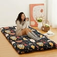 thumbnail image 1 of Ataucjin Twin Size Japanese Futon Floor Mattress, 3 Inch Thick Floral Tatami Mat, Foldable Portable Sleeping Mattress, Modern Floor Bed for Living Room, Guest Room, Camping, 1 of 8