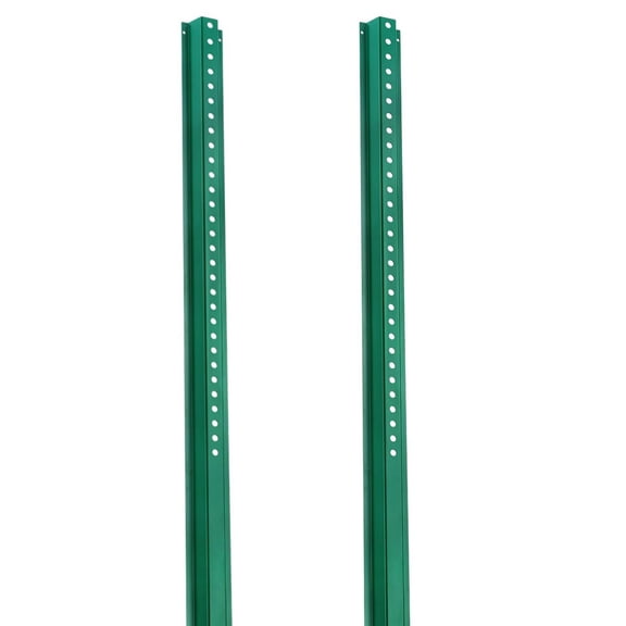 Ataucjin U-Channel Sign Post, 4-Pack, Steel Sign Post 7.8FT, Heavy Duty Steel Fence for Garden, Farm, Traffic Intersection
