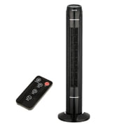 Ataucjin Ultra Quiet 36" Tower Fan, Upgraded DC Motor, 56dB Noise Level, High Speed Airflow, 60  Oscillation, 3 Speeds, Remote & Touch Control, Oscillating Bladeless Standing Fan