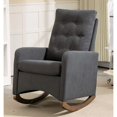 thumbnail image 1 of Ataucjin Upholstered Glider Rocking Chair Teddy Fabric Nursery Chairs High Backrest Reading Chair With Side Pocket And Rubber Wood Legs Accent Armchair For Living Bedroom Offices, 1 of 7