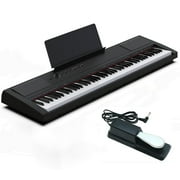 Ataucjin Weighted Keyboard Piano 88 Keys, Full-Size Digital Piano Keyboard, Portable Electric Keyboard Piano, 88 Key Piano Keyboard withPedal, Music Stand, Power Adapter