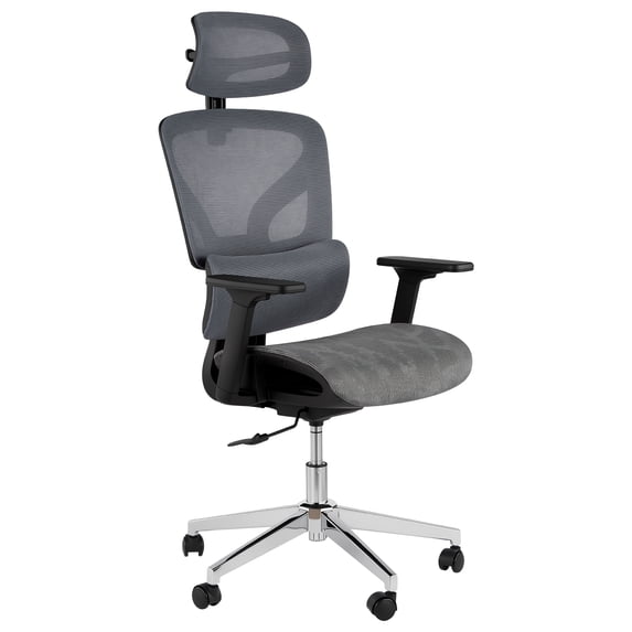 Ataujin Ergonomic Big and Tall Office Chair, High Back Desk Chair with Adjustable Lumbar Support & Seat Depth, Swivel Mesh Computer Chair 3D Adjustable Armrests, and Smooth Rolling Wheels