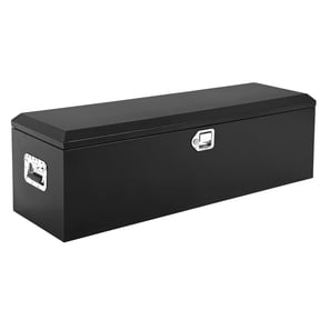 Ataujin Heavy Duty Diamond Plate Steel Truck Bed Tool Box, Secure Storage Chest with Side Handles, Lock & Keys For Pickup, RV, Trailer, Workshop – Powder-Coated