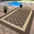 thumbnail image 1 of Ataujin Outdoor Rug, Modern Diamond Geometric Area Rugs for Indoor and Outdoor Patios and Porches, Waterproof, Washable, Non-Shedding, Easy-to-Clean Outside Carpet, 1 of 11