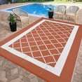 thumbnail image 1 of Ataujin Outdoor Rug, Modern Diamond Geometric Area Rugs for Indoor and Outdoor Patios and Porches, Waterproof, Washable, Non-Shedding, Easy-to-Clean Outside Carpet, 1 of 11