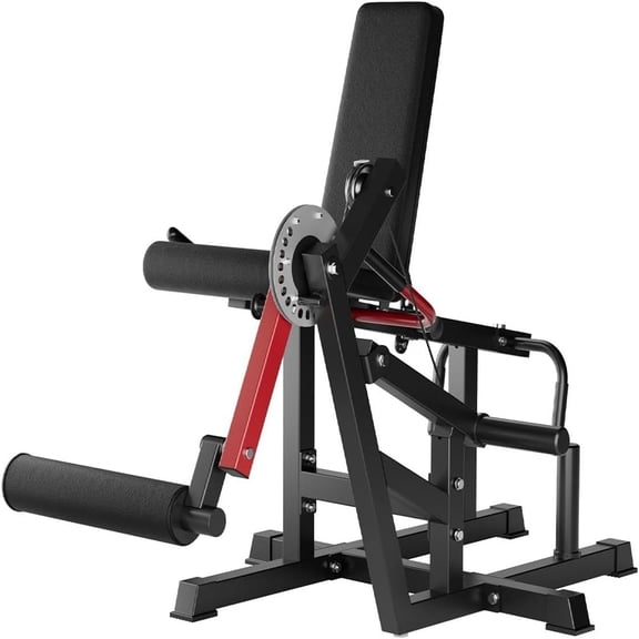 Ataujin Seated Leg Extension and Twist Machine for Home Gym, Leg Extension and Leg Curl Machine, 630LB Adjustable Strength Training Equipment, Compatible with 1'' & 2'' Weight Plates