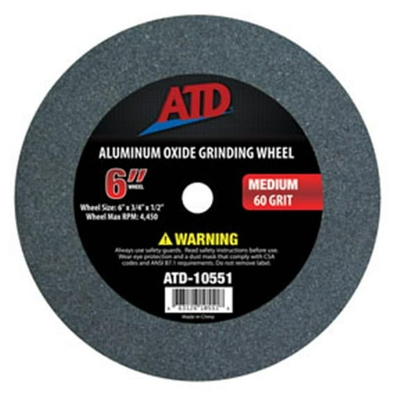ATD Tools 10551 Replacement 6" Medium Grit Grinding Wheel ATD-10551