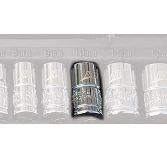 Atd Tools ATD-120012 1/4" Drive 6-point Standard Metric Socket - 10mm