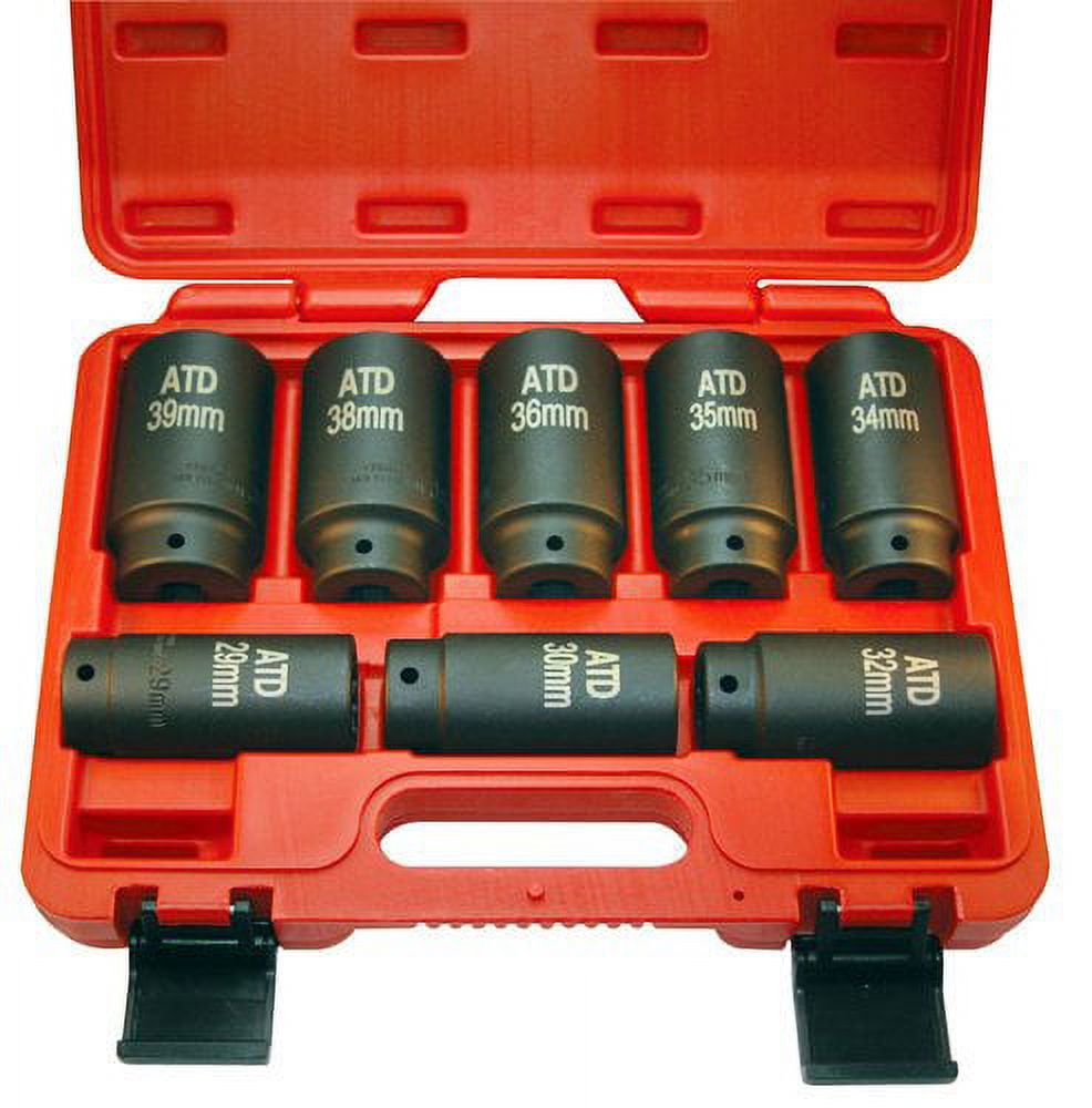 Atd Tools ATD8628 8 Pc. 12 Point Axle/spindle Nut Socket Set
