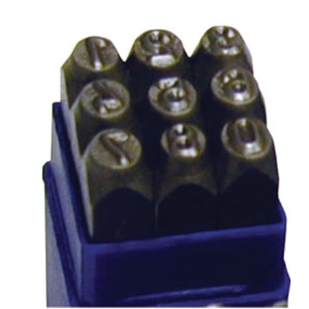 9 Pc. 1/4” Number Stamp Set 9603