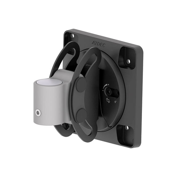 Atdec AWM-LTHT - Mounting component (tilt head) - heavy-duty - for LCD display/ curved LCD display - aluminum - silver - arm mountable