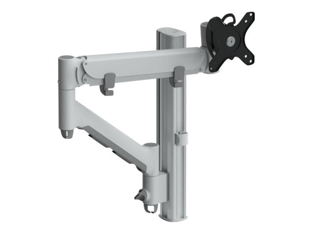 Atdec Heavy Duty Dual Vertical Monitor Mount - Desk Clamp For Two Large/Curved/UW Screens, Black