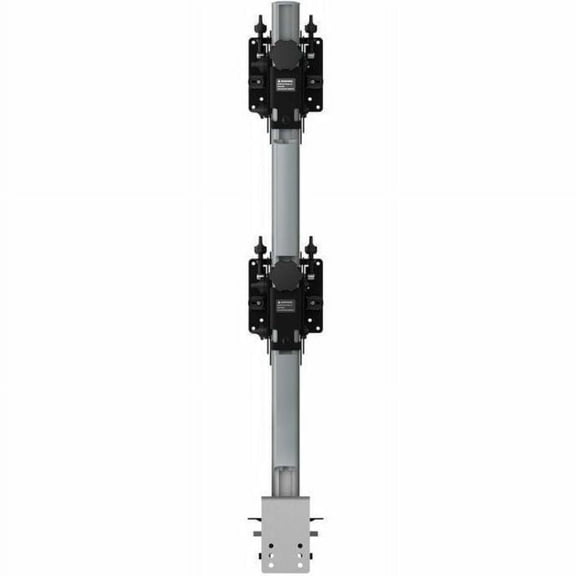 Atdec Heavy Duty Dual Vertical 24-55" Monitor Desk Mount Silver AWMS2BT75HS